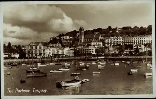 Ak Torquay Devon England, The Harbour