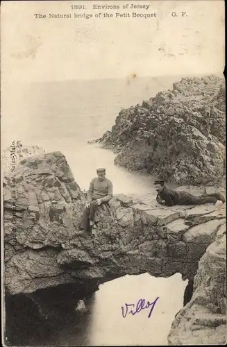 Ak Kanalinsel Jersey, The Natural bridge of the Petit Becquet