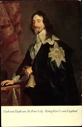 Künstler Ak Dyck v., A., König Karl I von England, Adel Großbritannien