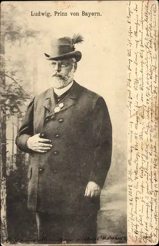Ak Ludwig, Prinz von Bayern, Portrait, König Ludwig III