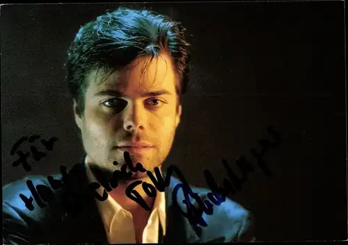 Ak Sänger Thomas Fuchsberger, Portrait, Valet Parking, Autogramm