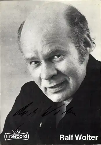Ak Schauspieler und Sänger Ralf Wolter, Portrait, Intercord, Autogramm