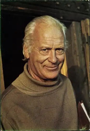 Ak Schauspieler und Sänger Curd Jürgens, Portrait, Polydor, Autogramm