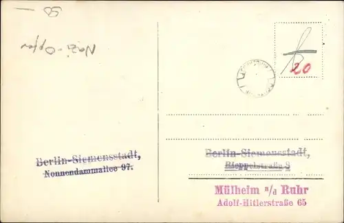 Ak Schauspieler Hans Junkermann, Portrait mit Hut, Monokel, Mantel, Autogramm