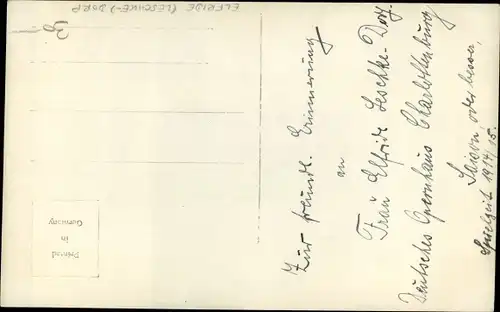 Ak Opernsängerin Elfriede Leschke Dorp als Mignon, Deutsches Opernhaus Charlottenburg, Autogramm