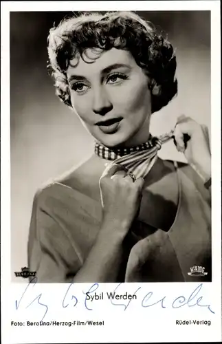 Ak Schauspielerin Sybil Werden, Portrait