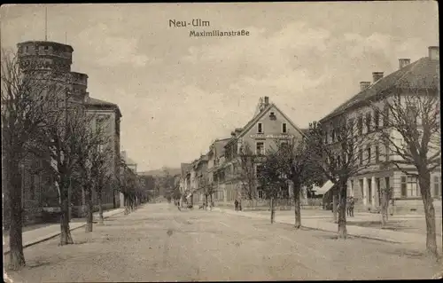 Ak Neu Ulm in Schwaben, Maximilianstraße