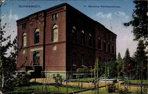 Ak Schwabach in Mittelfranken Bayern, III. Deutsches Reichswaisenhaus