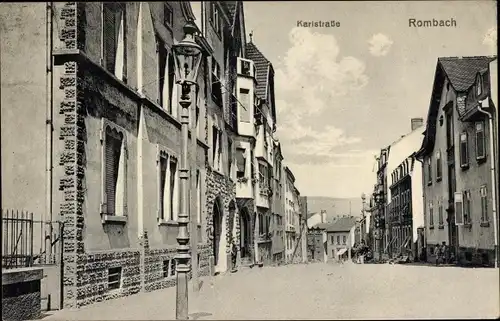 Ak Rombas Rombach Lothringen Moselle, Karlstraße