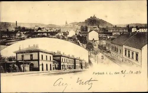 Ak Forbach Lothringen Moselle, Bahnhof, Panorama