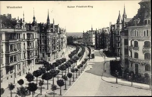 Ak Wiesbaden in Hessen, Kaiser Friedrich-Ring