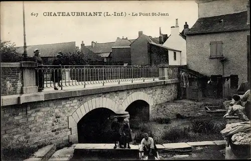 Ak Chateaubriant Loire Atlantique, Le Pont St. Jean