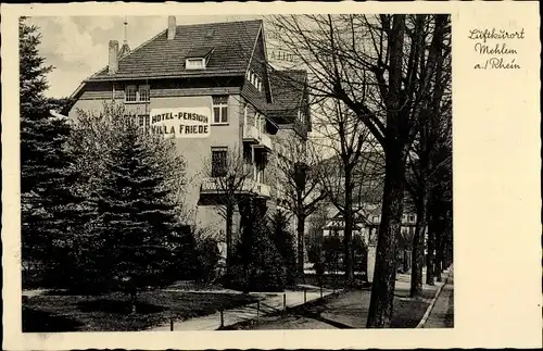 Ak Mehlem Bad Godesberg Bonn am Rhein, Hotel Villa Friede