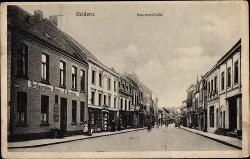 Ak Geldern Niederrhein, Issumerstraße, Restauration Börse