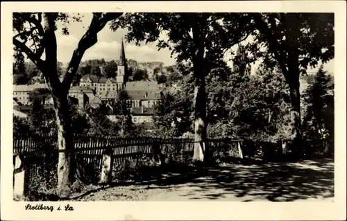 Ak Stollberg im Erzgebirge,  Teilansicht