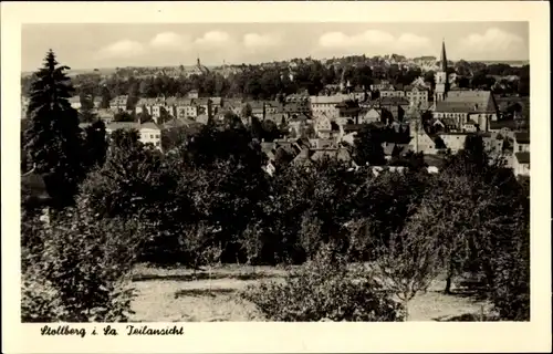 Ak Stollberg im Erzgebirge, Teilansicht