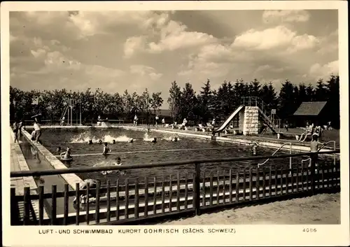 Ak Gohrisch in Sachsen, Partie im Schwimmbad