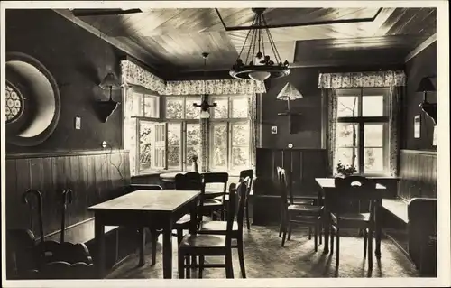 Ak Affalter Lößnitz im Erzgebirge Sachsen, Jugendherberge, Schullandheim, Tagesraum