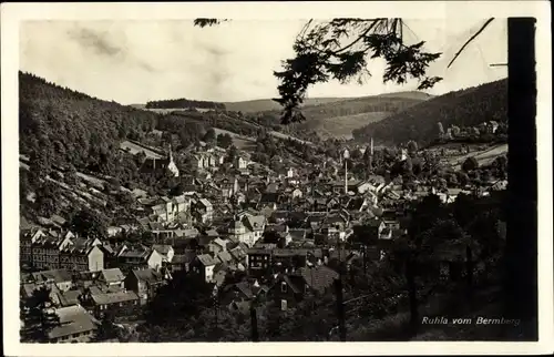 Ak Ruhla in Thüringen, Blick vom Bermberg