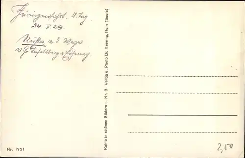 Ak Ruhla in Thüringen, Blick vom Bermberg