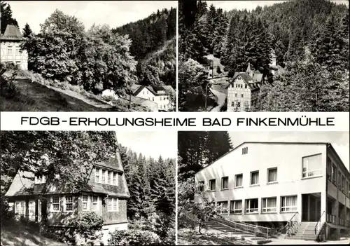 Ak Allersdorf Großbreitenbach in Thüringen, Bad Finkenmühle, FDGB-Erholungszentrum Thüringer Wald