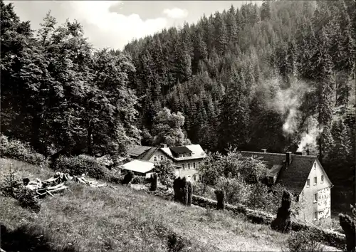 Ak Herschdorf Großbreitenbach in Thüringen, Ortsteil Allersdorf, FDGB-Erholungsheim Finkenmühle