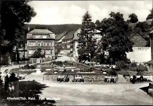 Ak Altenfeld Großbreitenbach in Thüringen, Park am Markt
