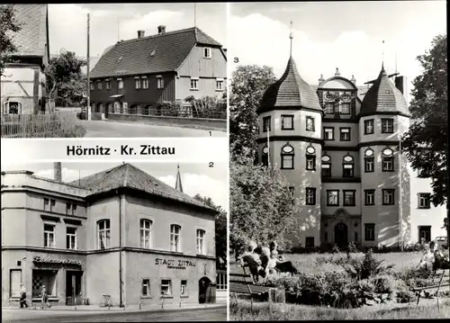 Ak Hörnitz Oberlausitz, Konsum Gaststätte Stadt Zittau, FDGB Ferienheim Paul Gruner