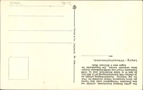 Ak Leipzig, Völkerschlachtdenkmal