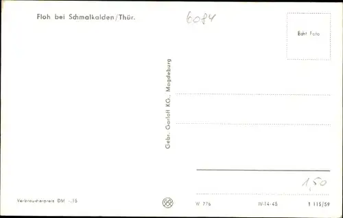 Ak Floh Seligenthal in Thüringen, Kirche