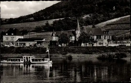 Ak Cochem an der Mosel, Teilansicht mit Weinhaus Heinrich Andre