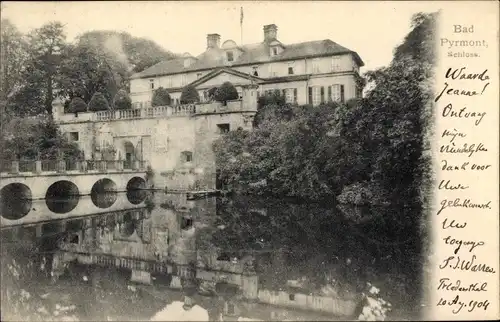 Ak Bad Pyrmont in Niedersachsen, Schloss