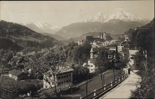 Ak Berchtesgaden in Oberbayern, Teilansicht, Berge