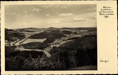 Ak Gemünden Daun in der Eifel, Gemündener Maar, Panorama