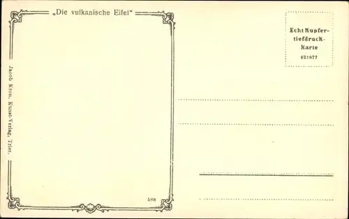 Ak Schalkenmehren in der Eifel, Weinfelder Maar, Kapelle