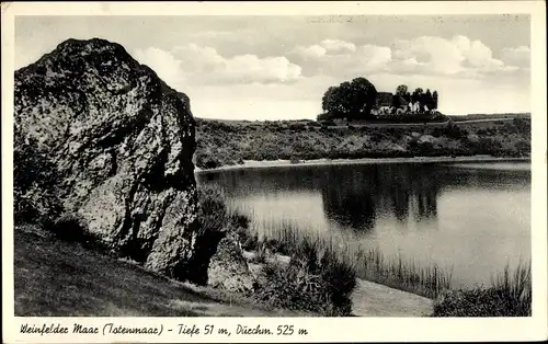 Ak Schalkenmehren in der Eifel, Weinfelder Maar