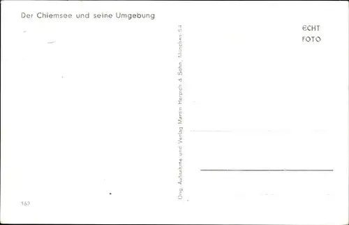 Ak Herrenchiemsee Chiemsee Oberbayern, Chiemsee und seine Umgebung