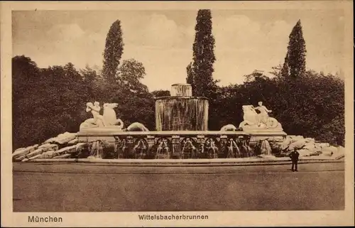 Ak München, Wittelsbacher Brunnen