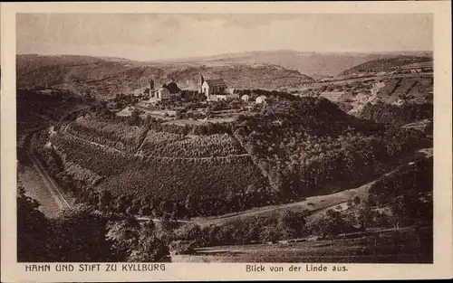 Ak Kyllburg in der Eifel, Hahn und Stift, Blick von der Linde
