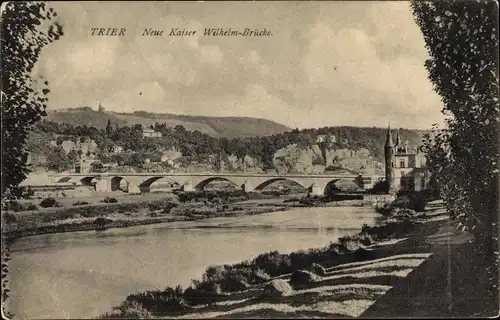 Ak Trier an der Mosel, Neue Kaiser Wilhelm Brücke