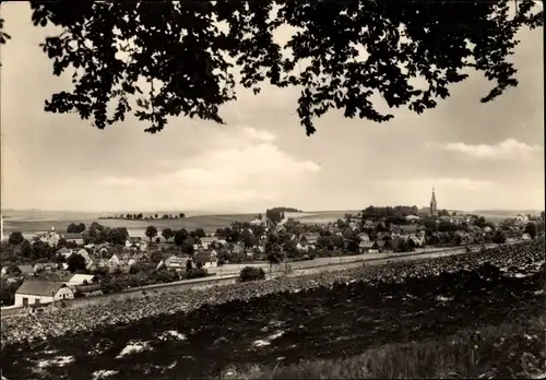 Ak Hohndorf im Erzgebirgsvorland, Ortsansicht mit Kirche
