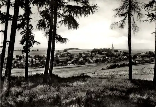Ak Hohndorf im Erzgebirge, Ortsansicht mit Kirche