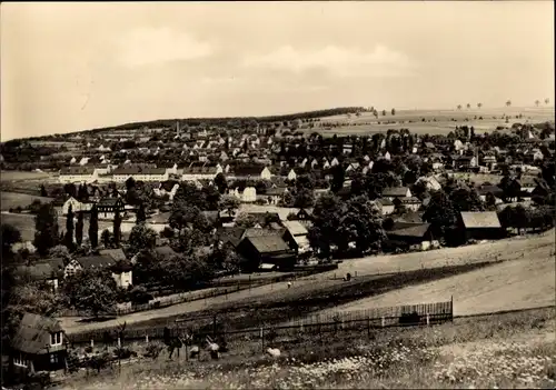 Ak Lauter Bernsbach im Erzgebirge Sachsen, Panorama vom Ort
