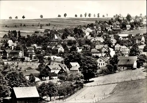 Ak Lauter Bernsbach im Erzgebirge Sachsen, Panorama vom Ort