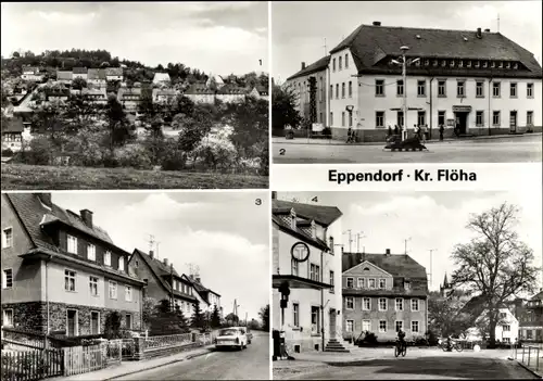 Ak Eppendorf in Sachsen, Siedlung, Karl-Liebknecht-Straße, HO Gaststätte, Borstendorfer Straße