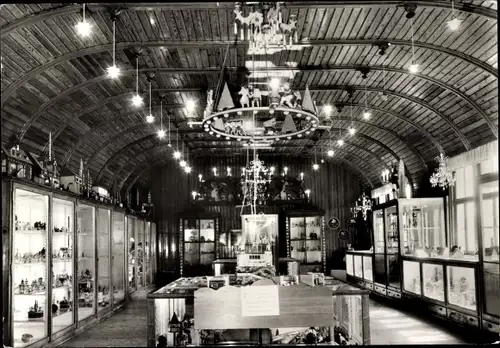 Ak Grünhainichen Sachsen, Ausstellung Erzgebirgische Volkskunst