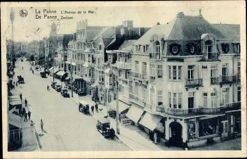 Ak La Panne De Panne Westflandern, L'Avenue de la Mer