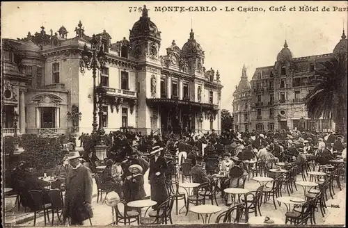 Ak Monte Carlo Monaco, Le Casino, Cafe et Hotel de Paris
