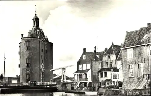 Ak Enkhuizen Nordholland Niederlande, Drommedaris met Zuiderspui