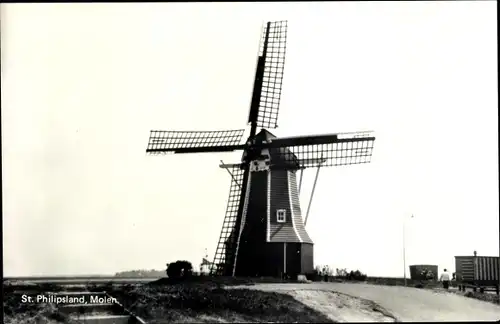 Ak Sint Philipsland Zeeland, Molen